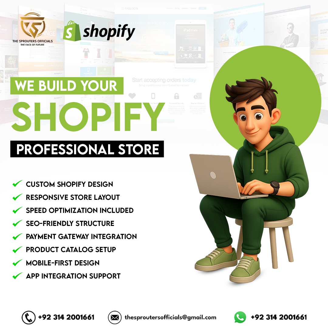 Shopify store poster